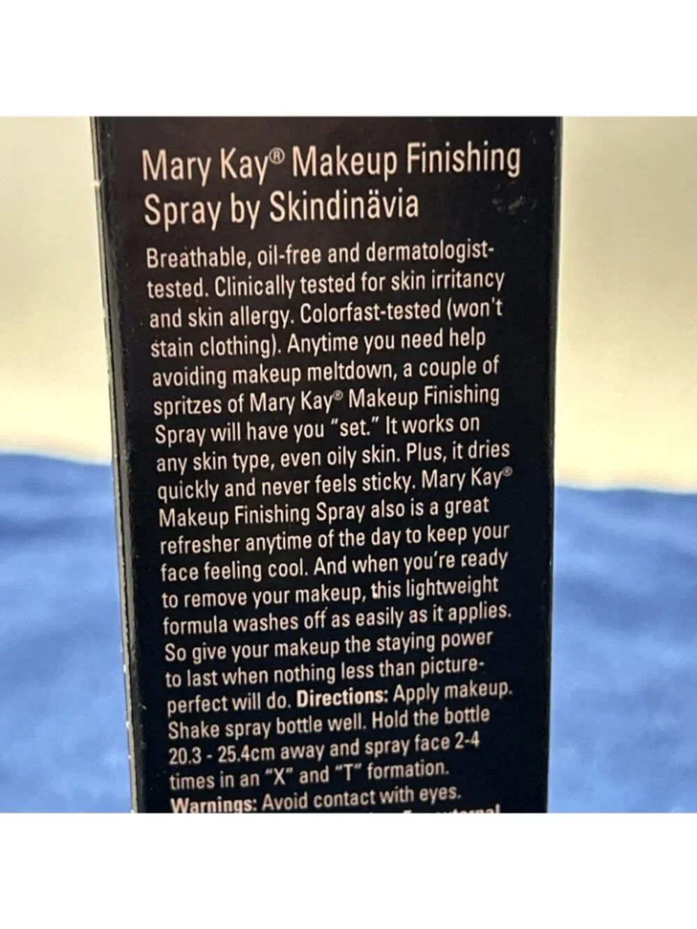 Mary Kay MAKEUP FINISHING SPRAY by SKINDINAVIA, 2 fl. oz, New in Box